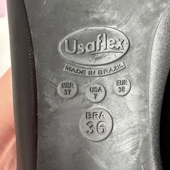 USAflex Women’s Pointed Toe Chic Black Pumps Size 7 - Picture 8 of 10